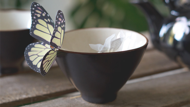 Butterfly Teabag Holder Do It Yourself by fraumau 1