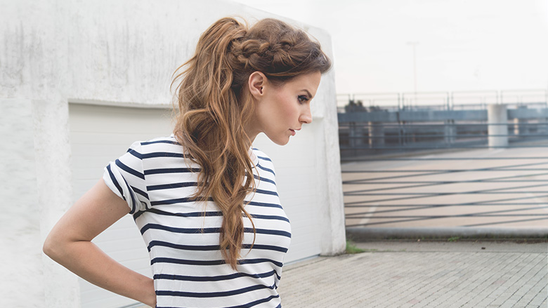 Braided Messy Ponytail by fraumau.de #braided #messy #ponytail